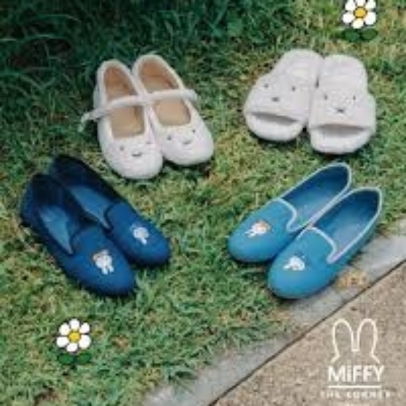 ✨️BNIB✨️ Miffy x The Korner Mary Jane Lambswool Loafers, Size 36 (US 6) 🐰 - Picture 16 of 16